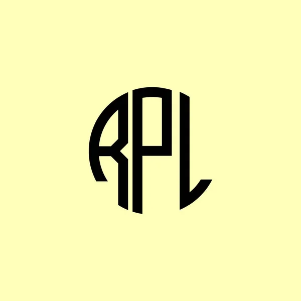 Creative Initial Letters Rpl Logo 会社やブランド名が最初のものを開始するのに適しています — ストックベクタ