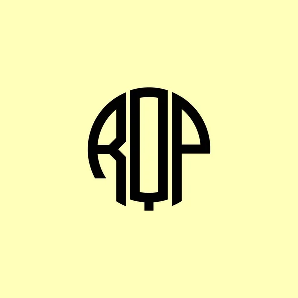 Creative Initial Letters Rqp Logo 会社やブランド名が最初のものを開始するのに適しています — ストックベクタ