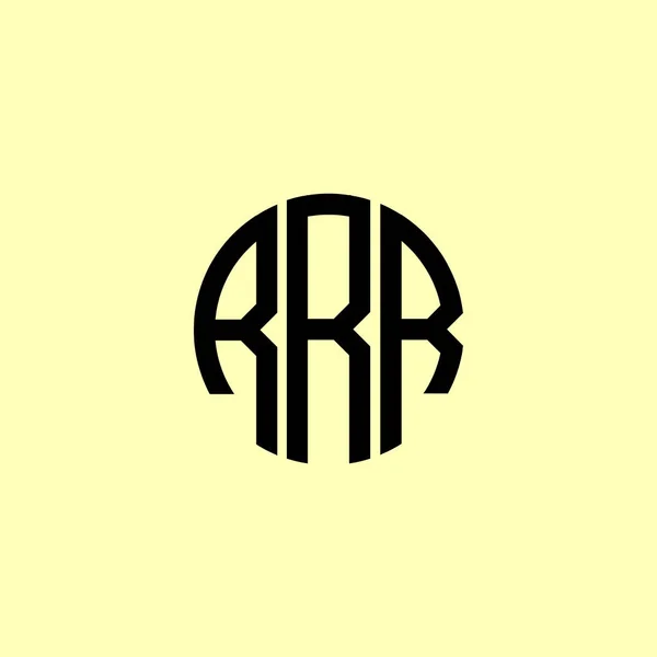 Lettres Initiales Arrondies Créatives Logo Rrr Conviendra Pour Quelle Entreprise — Image vectorielle