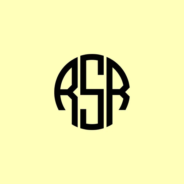 Creative Roundinitial Letters Rsr Logo Het Zal Geschikt Zijn Voor — Stockvector