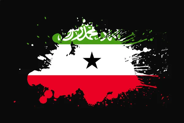 Bandera Somaliland Con Diseño Efecto Grunge Utilizará Gráficos Camiseta Impresión — Archivo Imágenes Vectoriales