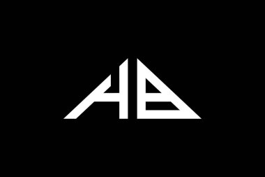 Asgari Üçgen Başlangıç Harfleri HB logosu. Bu başlangıç için hangi şirket veya markanın adı uygun olacaktır.
