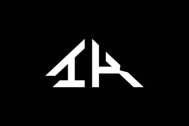 Asgari Üçgen İlk Harfler IK logosu. Bu başlangıç için hangi şirket veya markanın adı uygun olacaktır.