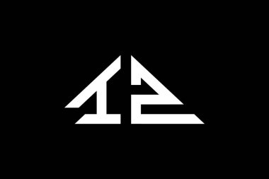 Asgari Üçgen Başlangıç Harfleri İZ logosu. Bu başlangıç için hangi şirket veya markanın adı uygun olacaktır.