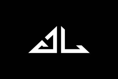 Asgari Üçgen Başlangıç Harfleri JL logosu. Bu başlangıç için hangi şirket veya markanın adı uygun olacaktır.