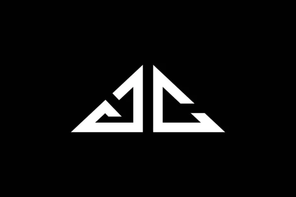 Minimální Počáteční Písmeno Trojúhelníku Logo Bude Vhodné Pro Kterou Firmu — Stockový vektor