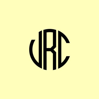 Yaratıcı Yuvarlak Harfler VRC Logosu. Bu başlangıç için hangi şirket veya markanın adı uygun olacaktır.