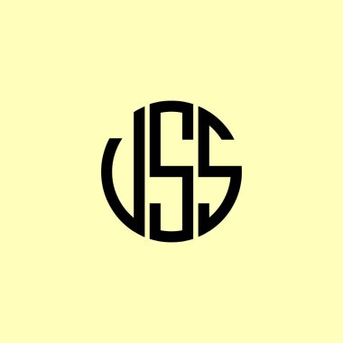 Yaratıcı Yuvarlak Harfler VSS logosu. Bu başlangıç için hangi şirket veya markanın adı uygun olacaktır.