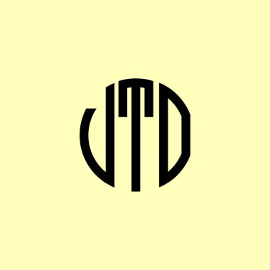 Yaratıcı Yuvarlak Harfler VTO logosu. Bu başlangıç için hangi şirket veya markanın adı uygun olacaktır.