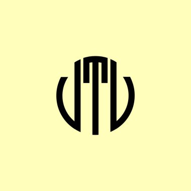 Yaratıcı Yuvarlak Harfler VTV Logosu. Bu başlangıç için hangi şirket veya markanın adı uygun olacaktır.