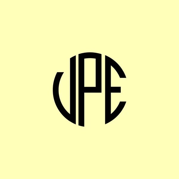 Kreative Runde Anfangsbuchstaben Vpe Logo Wird Geeignet Sein Für Welches — Stockvektor