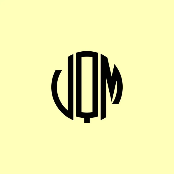 Creative Initial Letters Vqm Logo 会社やブランド名が最初のものを開始するのに適しています — ストックベクタ