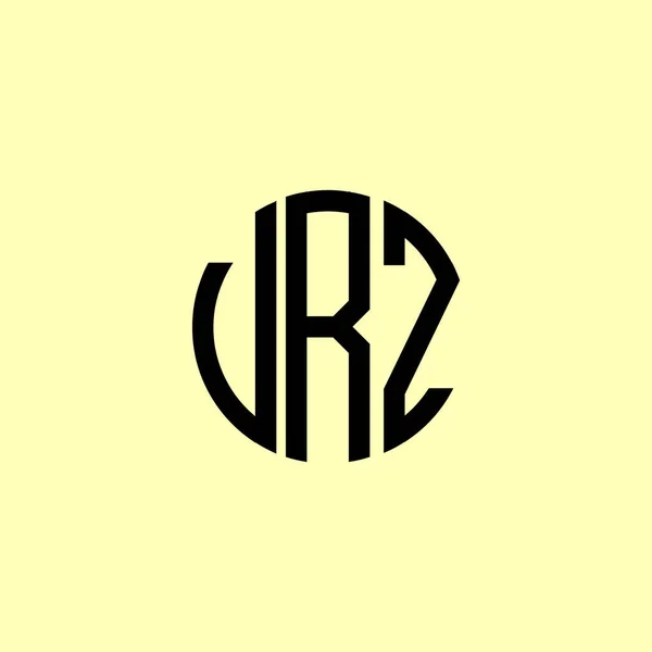 Letras Iniciales Redondeadas Creativas Vrz Logo Será Adecuado Para Qué — Vector de stock