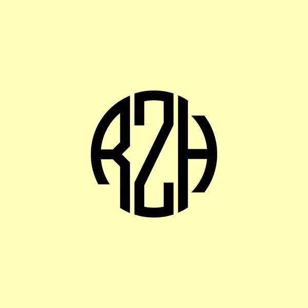 Creative Initial Letters Rzh Logo 会社やブランド名が最初のものを開始するのに適しています — ストックベクタ