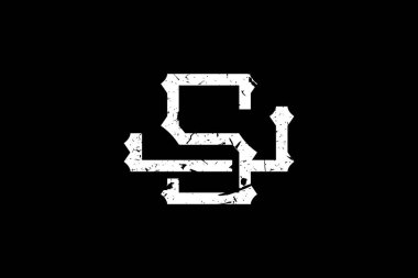 Klasik Baş harfler SJ logosu. Bu logo yaratıcı bir şekilde antika monogram yazı karakterini içeriyor. Kraliyet, Butik, Otel, Heraldic ve moda için uygun olacak..