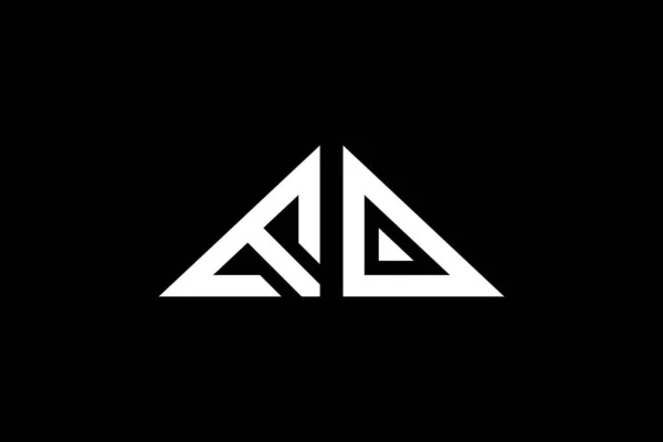 Minimal Triangle Initial Letters Logo Wird Geeignet Sein Für Welches — Stockvektor