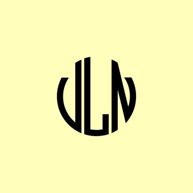 Yaratıcı Yuvarlak Harfler VLN Logosu. Bu başlangıç için hangi şirket veya markanın adı uygun olacaktır.