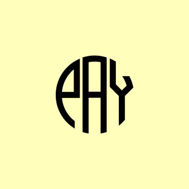 Yaratıcı Yuvarlak Harfler Ödeme Logosu. Bu başlangıç için hangi şirket veya markanın adı uygun olacaktır.