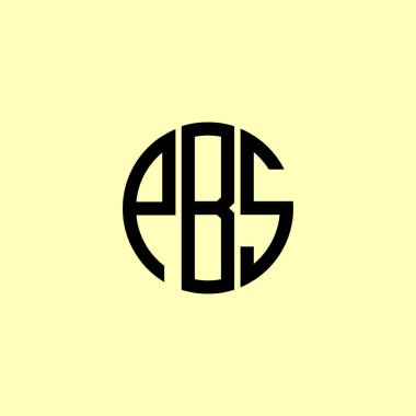 Yaratıcı Yuvarlak Harfler PBS Logosu. Bu başlangıç için hangi şirket veya markanın adı uygun olacaktır.