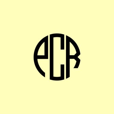 Yaratıcı Yuvarlak Harfler PCR logosu. Bu başlangıç için hangi şirket veya markanın adı uygun olacaktır.