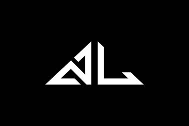 Asgari Üçgen Başlangıç Harfleri NL logosu. Bu başlangıç için hangi şirket veya markanın adı uygun olacaktır.