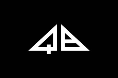 Asgari Üçgen Başlangıç Harfleri QB logosu. Bu başlangıç için hangi şirket veya markanın adı uygun olacaktır.