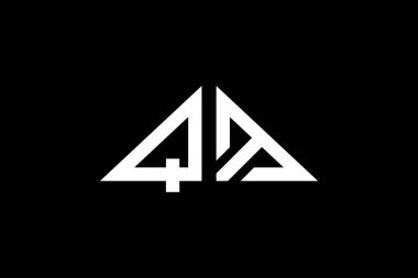 Asgari Üçgen Başlangıç Harfleri QM logosu. Bu başlangıç için hangi şirket veya markanın adı uygun olacaktır.