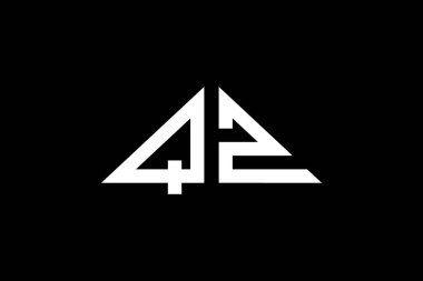 Asgari Üçgen Başlangıç Harfleri QZ logosu. Bu başlangıç için hangi şirket veya markanın adı uygun olacaktır.