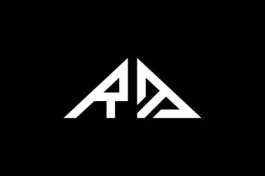 Asgari Üçgen Başlangıç Harfleri RM Logosu. Bu başlangıç için hangi şirket veya markanın adı uygun olacaktır.