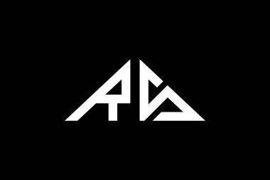 Asgari Üçgen Baş harfleri RN logosu. Bu başlangıç için hangi şirket veya markanın adı uygun olacaktır.