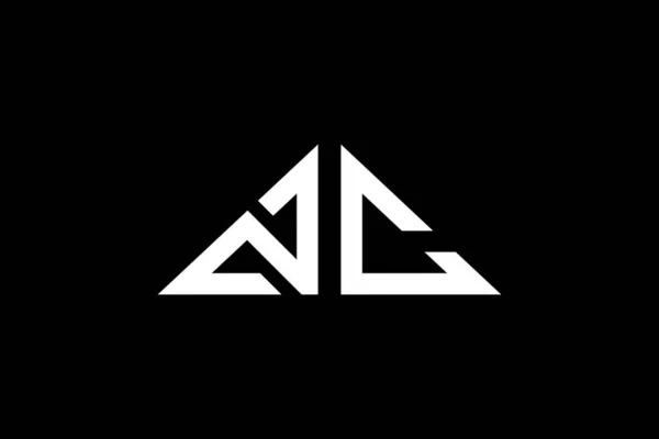 Asgari Üçgen Başlangıç Harfleri Logosu Başlangıç Için Hangi Şirket Veya — Stok Vektör