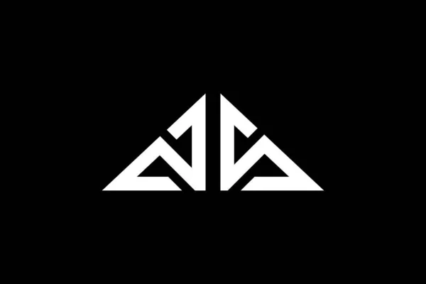 Minimum Üçgen Başlangıç Harfleri Logosu Başlangıç Için Hangi Şirket Veya — Stok Vektör