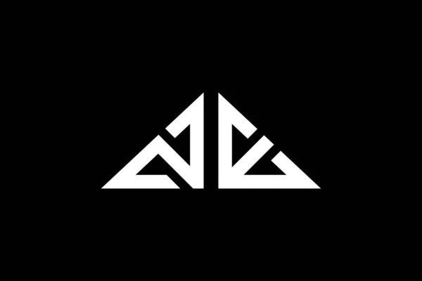 Asgari Üçgen Harfler Logosu Başlangıç Için Hangi Şirket Veya Markanın — Stok Vektör
