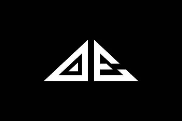 Asgari Üçgen Baş Harfleri Logosu Başlangıç Için Hangi Şirket Veya — Stok Vektör