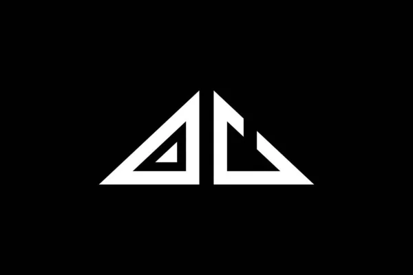 Asgari Üçgen Başlangıç Harfleri Logosu Başlangıç Için Hangi Şirket Veya — Stok Vektör