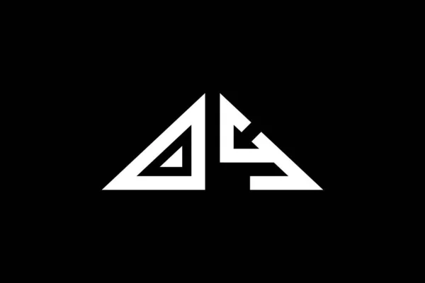 Asgari Üçgen Baş Harfleri Logosu Başlangıç Için Hangi Şirket Veya — Stok Vektör