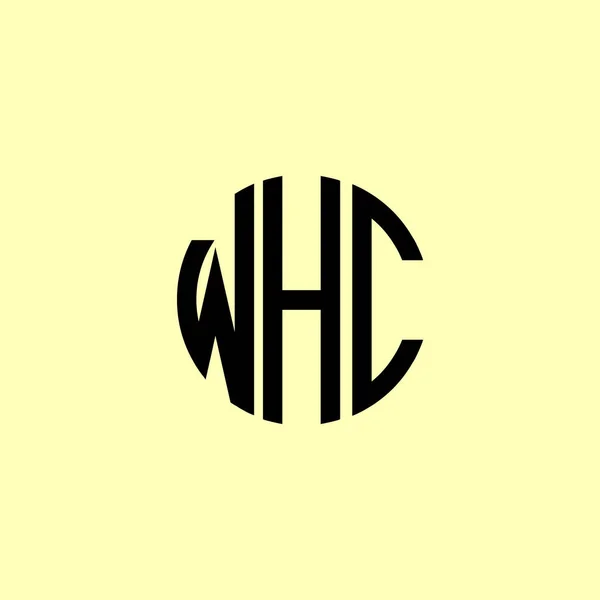 Creative Rounded Initial Letters Whc Logo Het Zal Geschikt Zijn — Stockvector