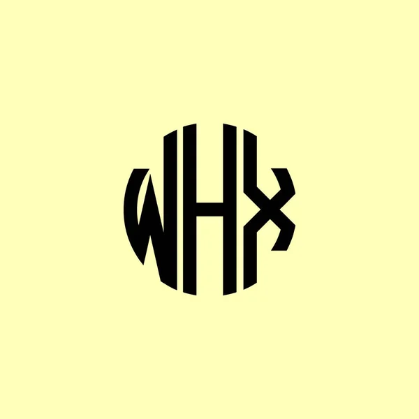 Lettres Initiales Arrondies Créatives Whx Logo Conviendra Pour Quelle Entreprise — Image vectorielle