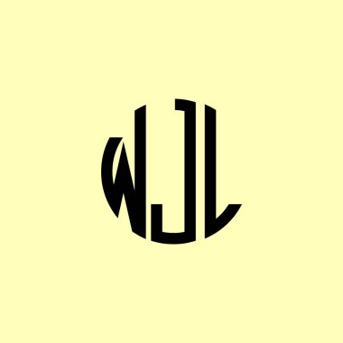 Yaratıcı Yuvarlak Harfler WJL Logosu. Bu başlangıç için hangi şirket veya markanın adı uygun olacaktır.