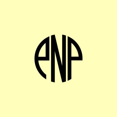 Yaratıcı Yuvarlak Harfler PNP logosu. Bu başlangıç için hangi şirket veya markanın adı uygun olacaktır.