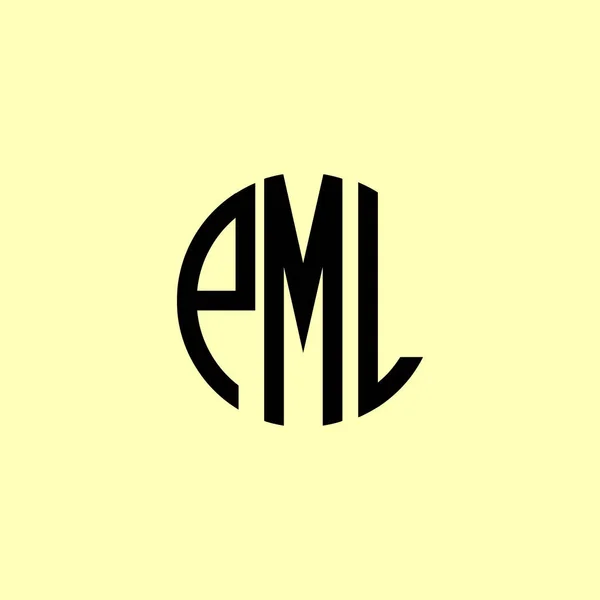 크리에이티브 레퍼런스 Pml Logo 회사나 브랜드 단계에 적합할 것입니다 — 스톡 벡터