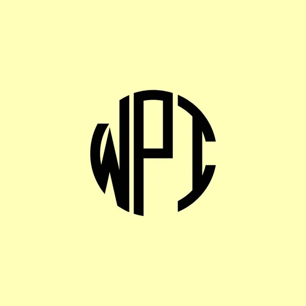 Logo Wpi Zakulacených Počátečních Písmen Creative Bude Vhodné Pro Kterou — Stockový vektor