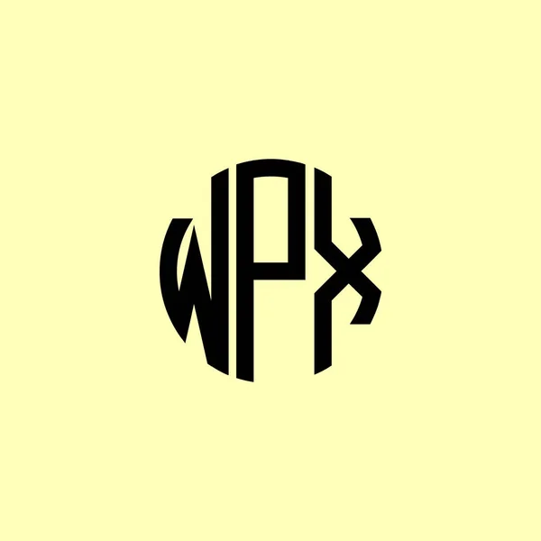 Lettres Initiales Arrondies Créatives Logo Wpx Conviendra Pour Quelle Entreprise — Image vectorielle