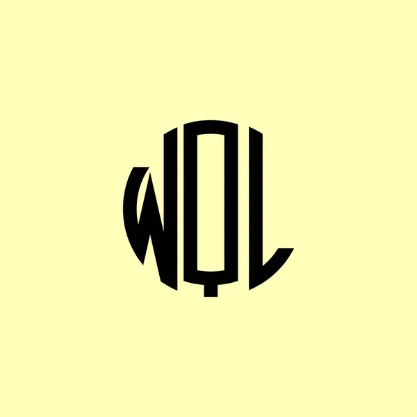 Creative Zaoblené Počáteční Písmena Wql Logo Bude Vhodné Pro Kterou — Stockový vektor