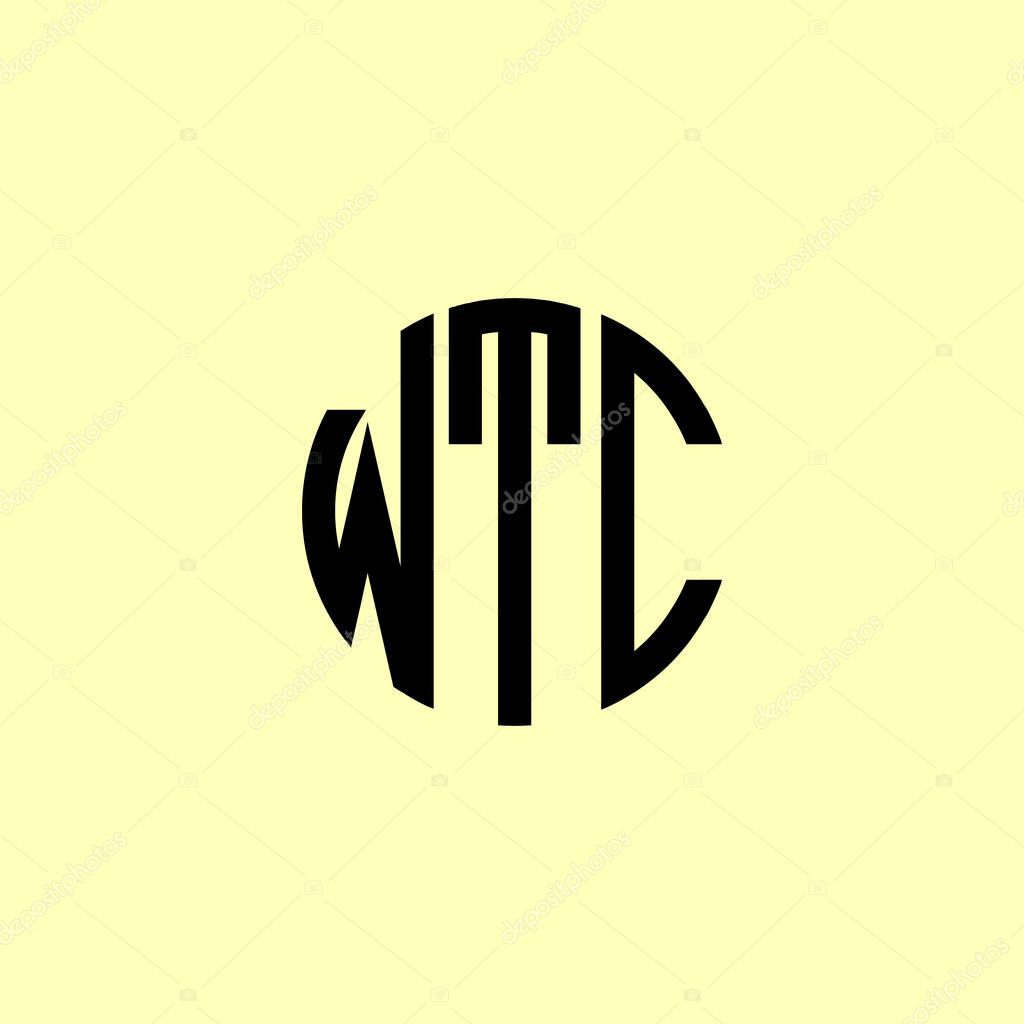 Creative Rounded Initial Letters WTC Logo. It will be suitable for which company or brand name start those initial.