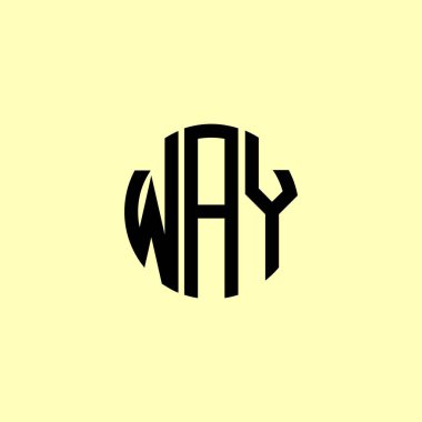 Yaratıcı Yuvarlak Harflerin Yolu logosu. Bu başlangıç için hangi şirket veya markanın adı uygun olacaktır.