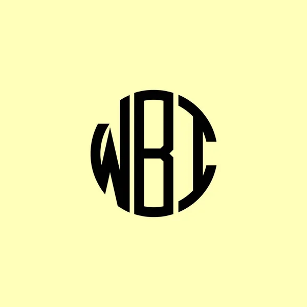 Kreative Runde Anfangsbuchstaben Wbi Logo Wird Geeignet Sein Für Welches — Stockvektor
