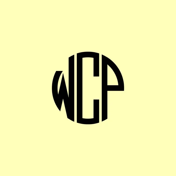 Creative Στρογγυλεμένα Αρχικά Γράμματα Λογότυπο Wcp Είναι Κατάλληλο Για Ποια — Διανυσματικό Αρχείο