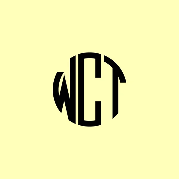 Creatieve Afgeronde Initiële Letters Wct Logo Het Zal Geschikt Zijn — Stockvector