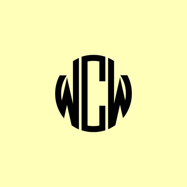 Creative Στρογγυλεμένα Αρχικά Γράμματα Λογότυπο Wcw Είναι Κατάλληλο Για Ποια — Διανυσματικό Αρχείο